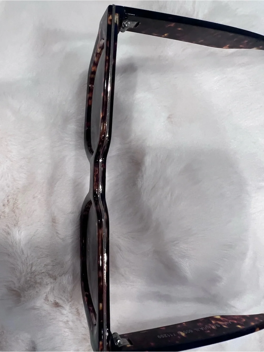 Tortoiseshell Square Frame Sunglasses - Brown Lens